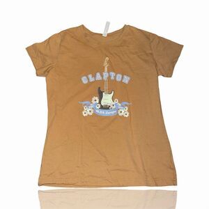 Eric Clapton Tour 2021-2022 Women's Floral Graphic T-Shirt Brown M